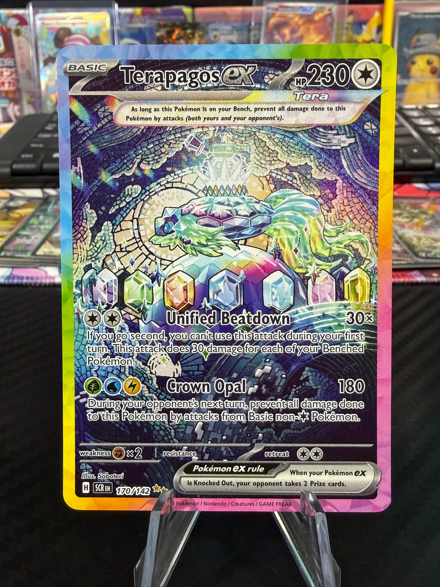 Terapagos Ex - 170/142 - Special Illustration Rare - Stellar Crown - NM