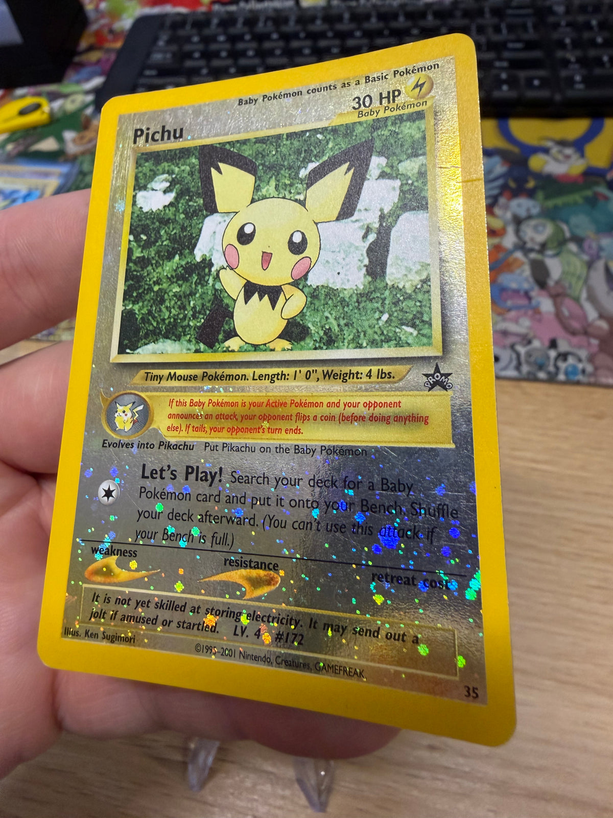 Pichu - Rev Holo Black Star Promo - 35