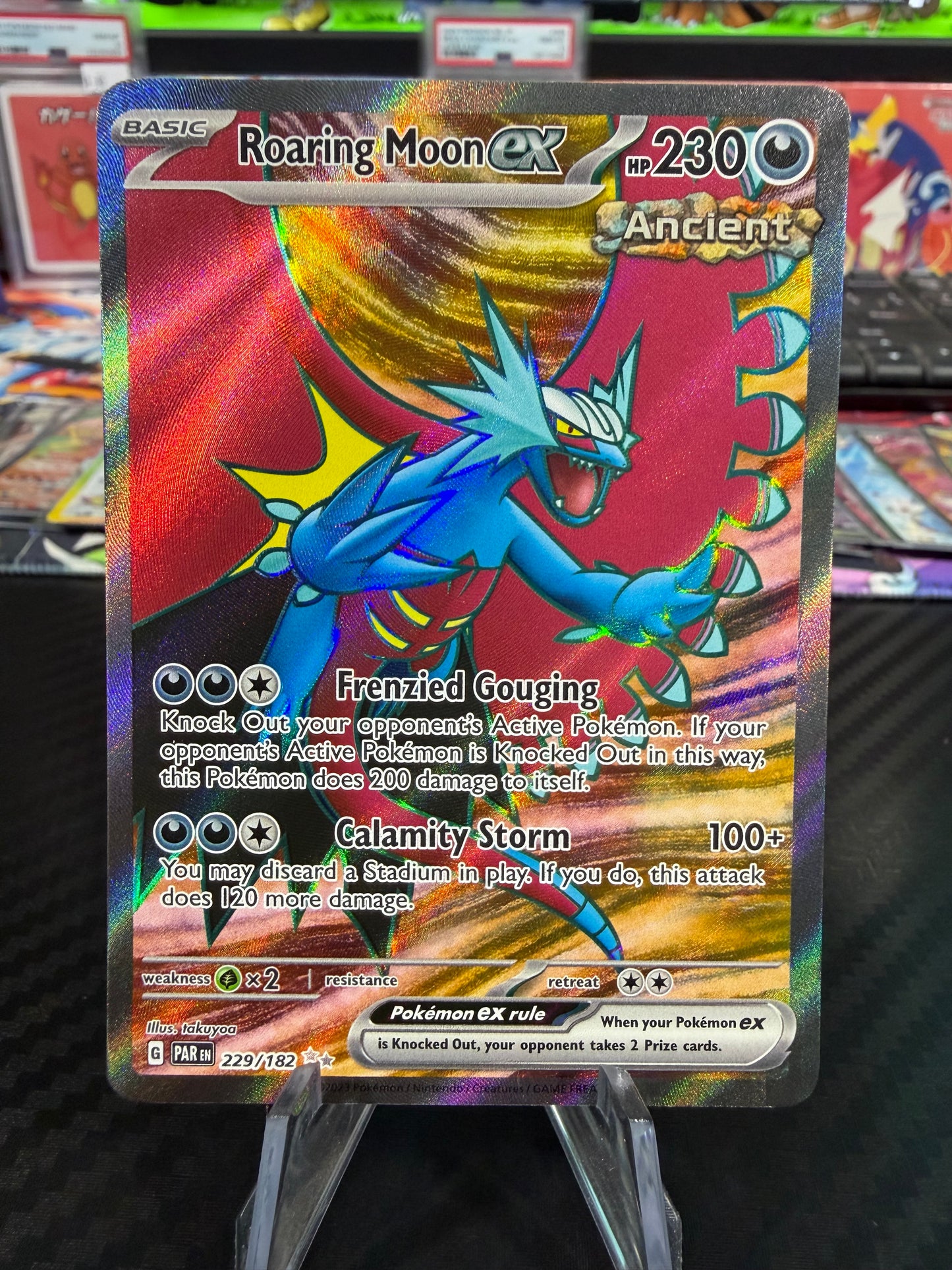 Roaring Moon Ex - 229/182 - Full Art - Paradox Rift - NM