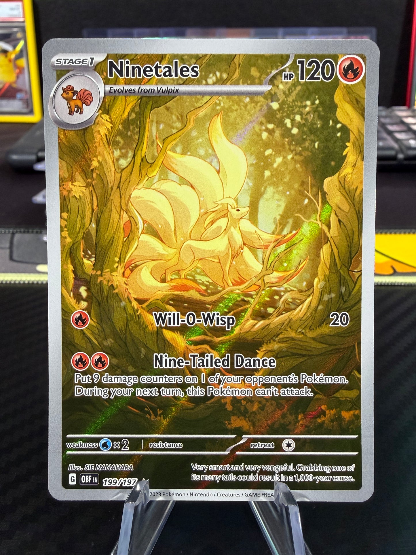 Ninetales - 199/197 - Illustration Rare - Pokemon Obsidian Flames