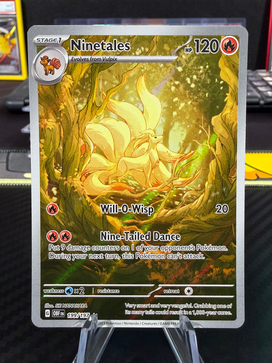 Ninetales - 199/197 - Illustration Rare - Pokemon Obsidian Flames