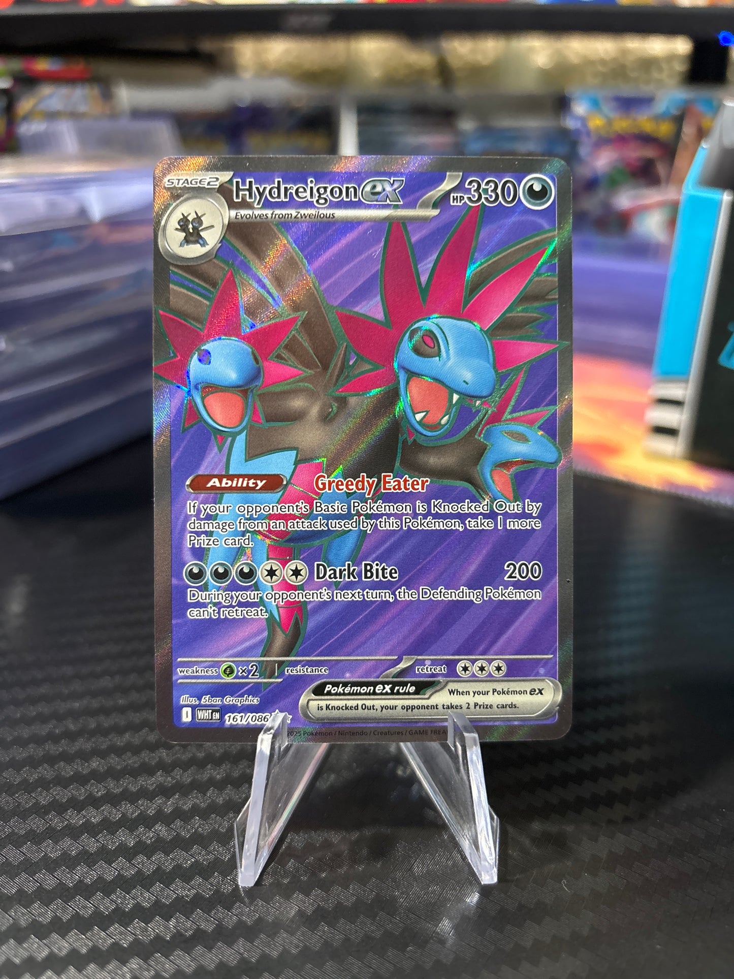 Hydreigon EX - 161/086 - Full Art - White Flare - NM