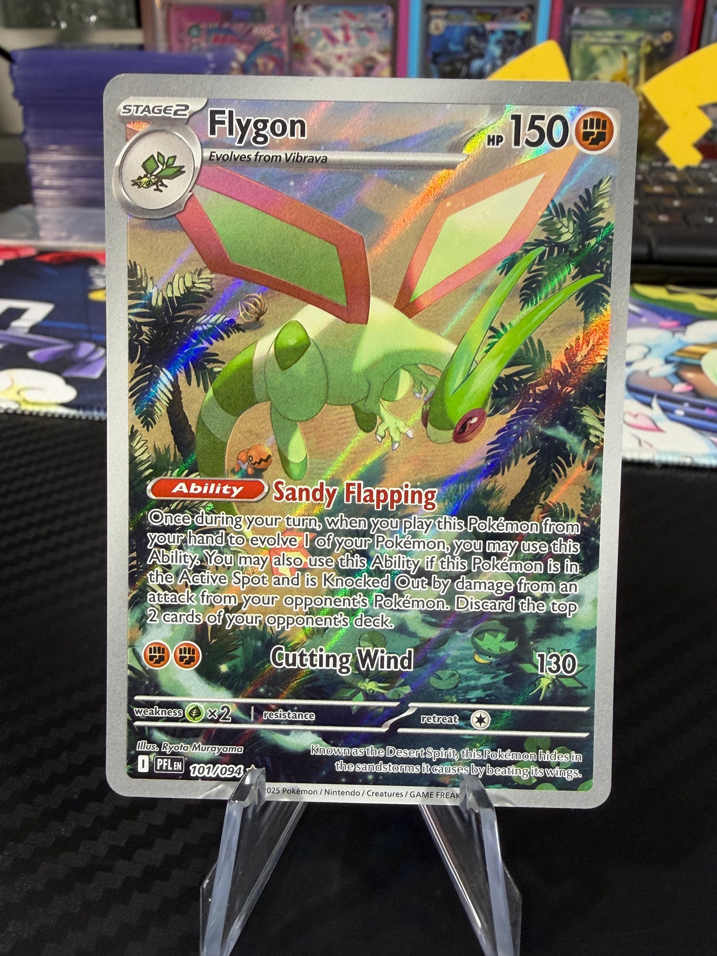 Flygon - 101/094 - Illustration Rare - Phantasmal Flames - NM