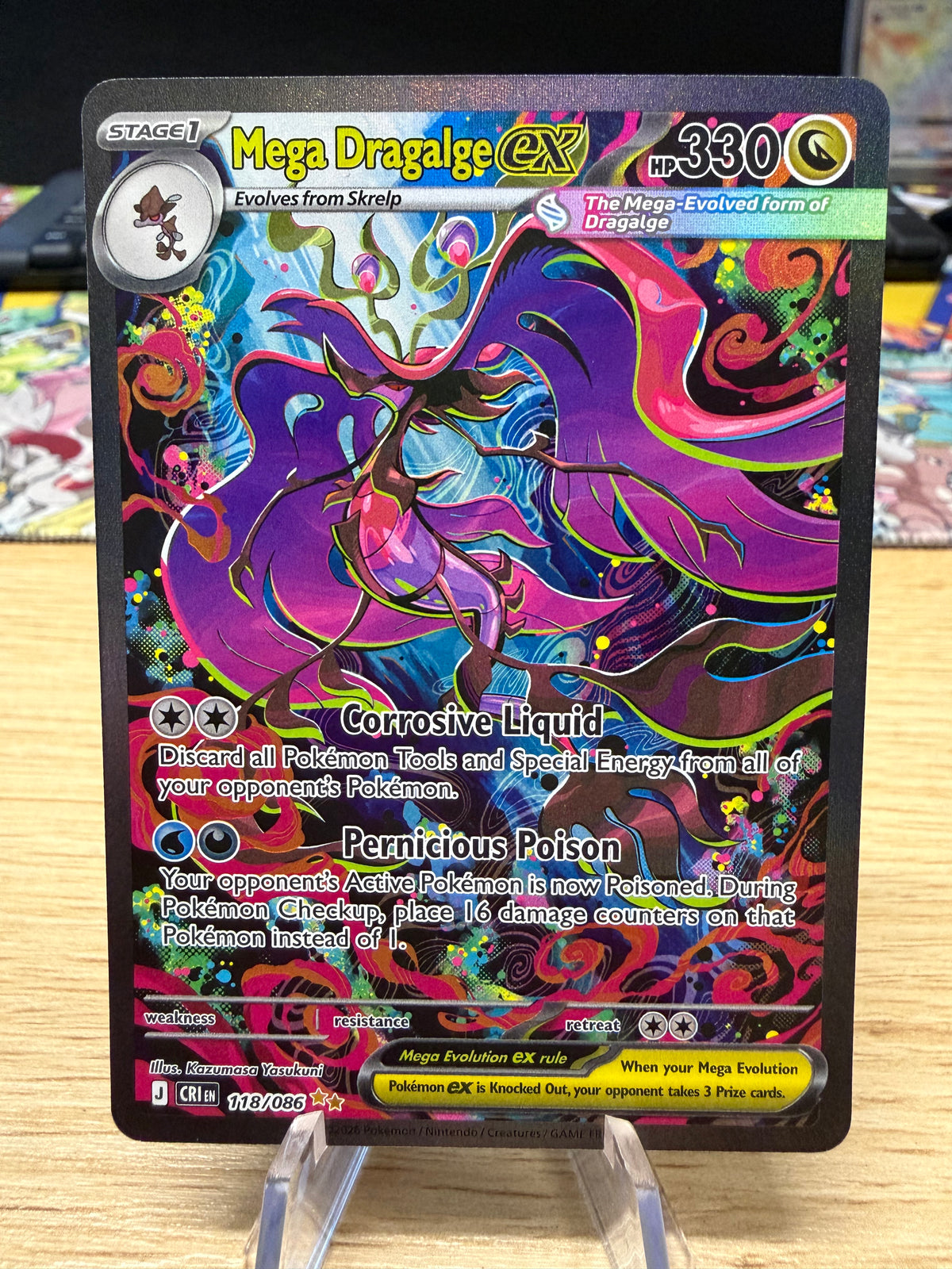 Mega Dragalge EX - 118/086 - Chaos Rising