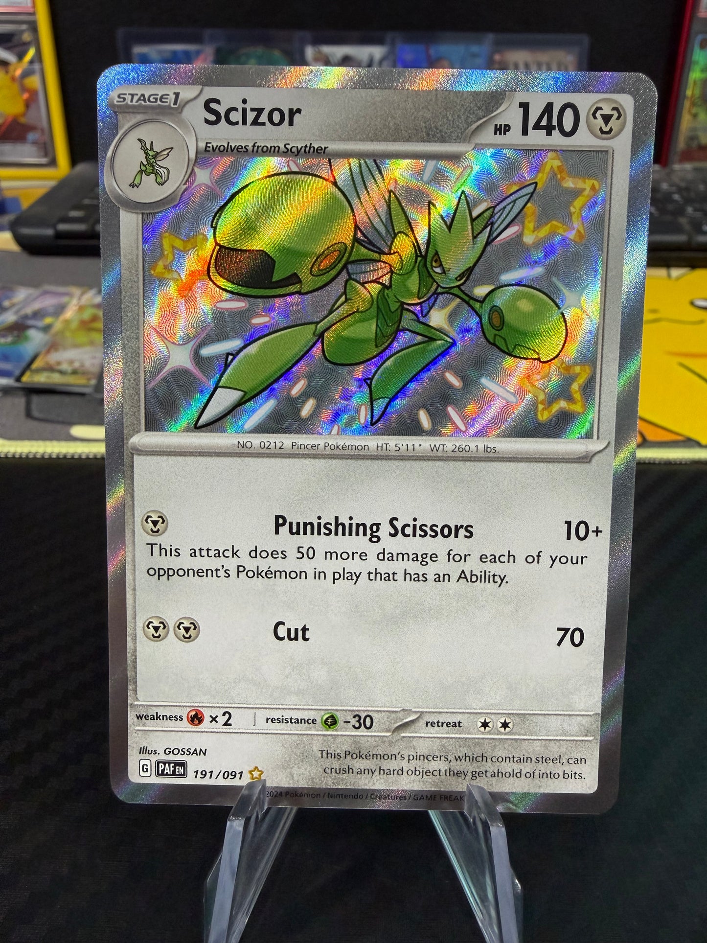 Scizor - 191/091 - Baby Shiny - Paldean Fates