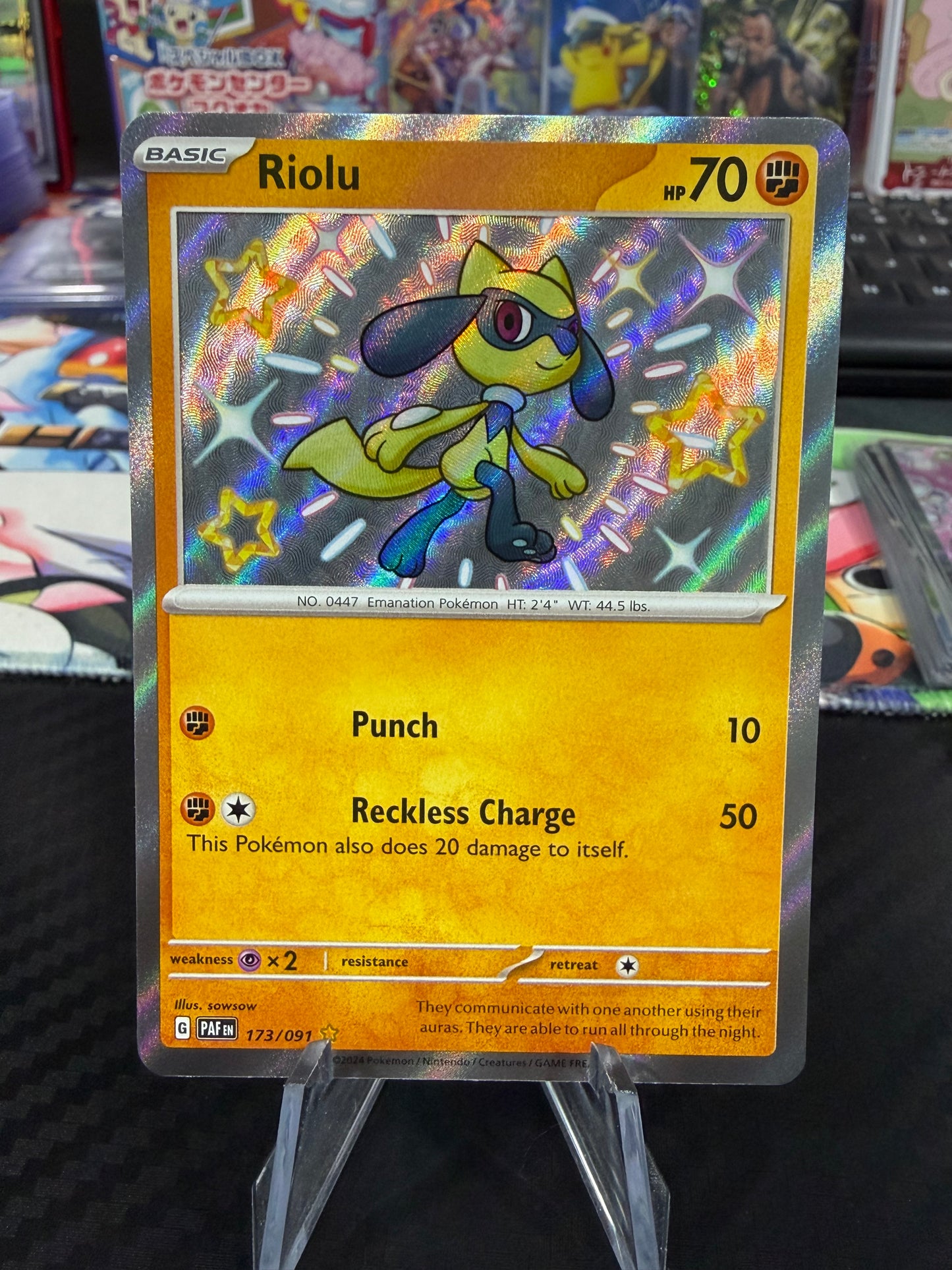 Riolu - 173/091 - Baby Shiny - Paldean Fates
