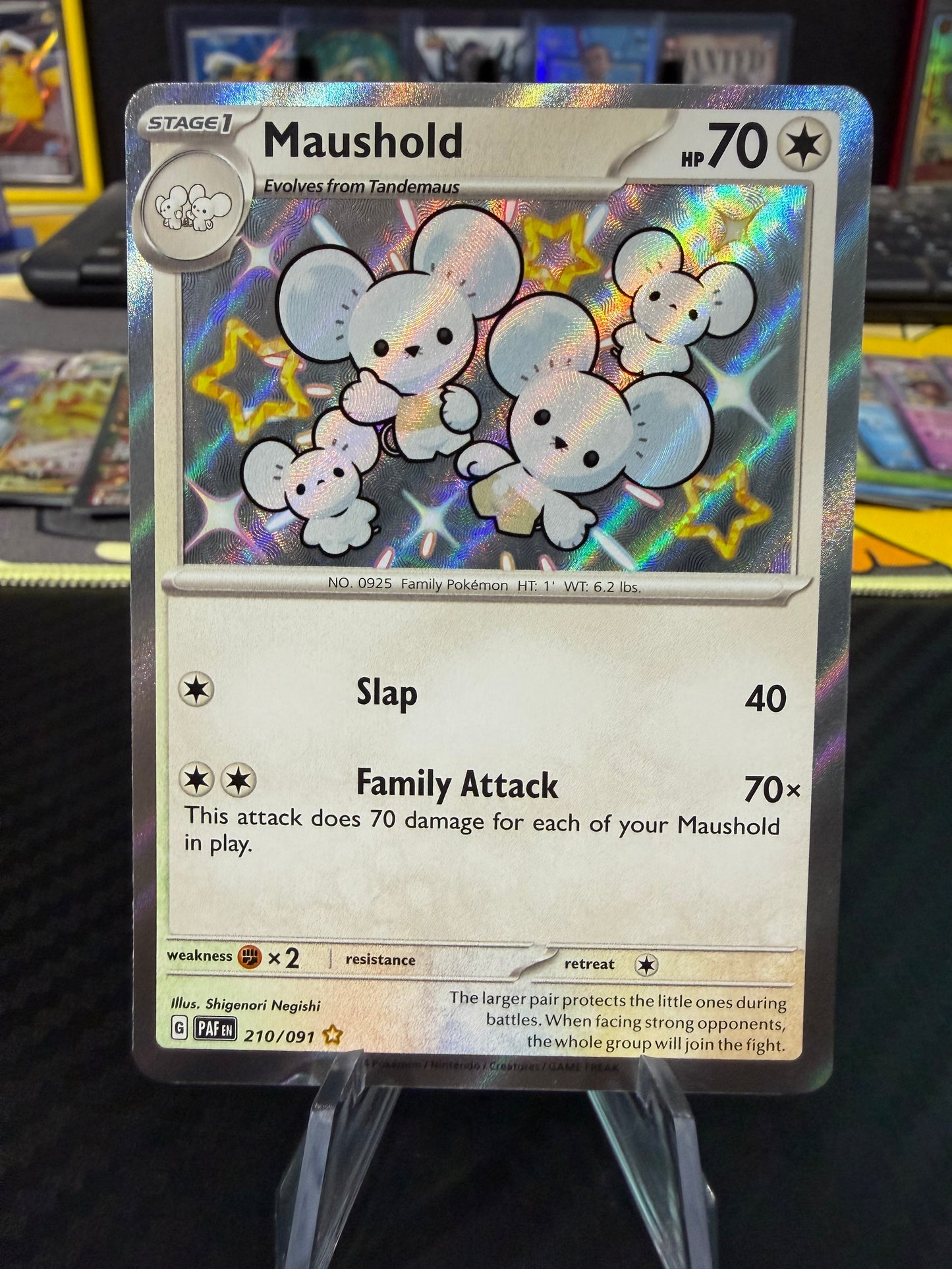 Maushold - 210/091 - Baby Shiny - Paldean Fates