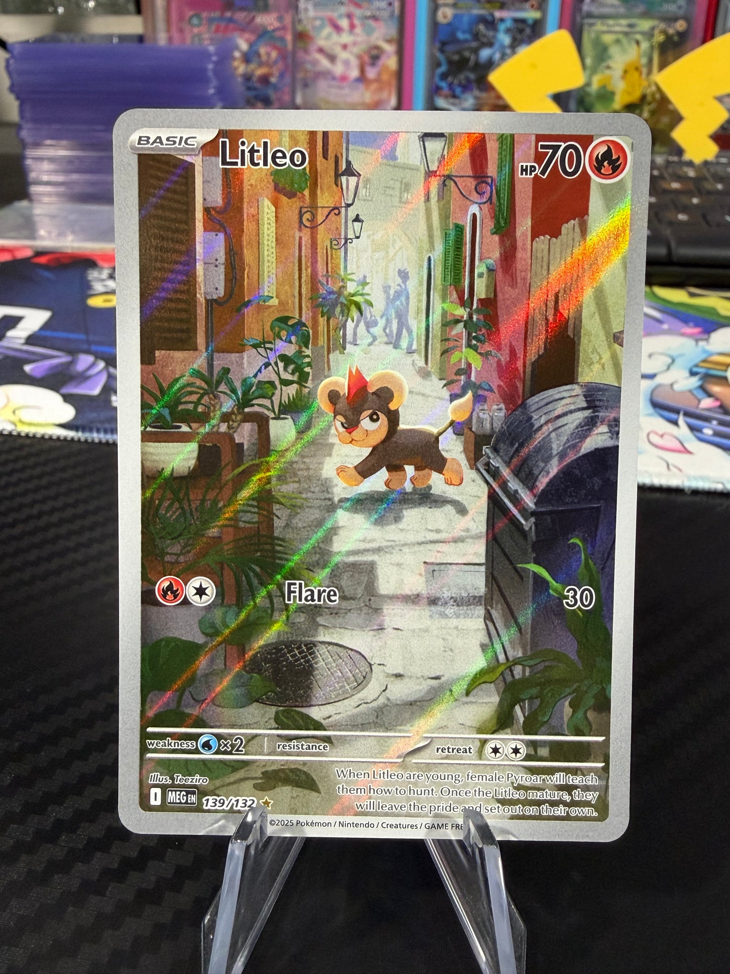 Litleo - 139/132 - Illustration Rare - Mega Evolution - NM