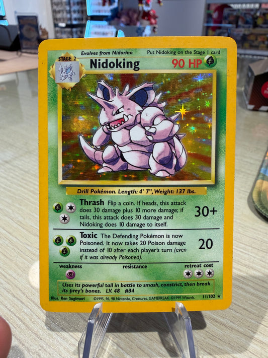 Nidoking Holo - 11/102 - Base Set