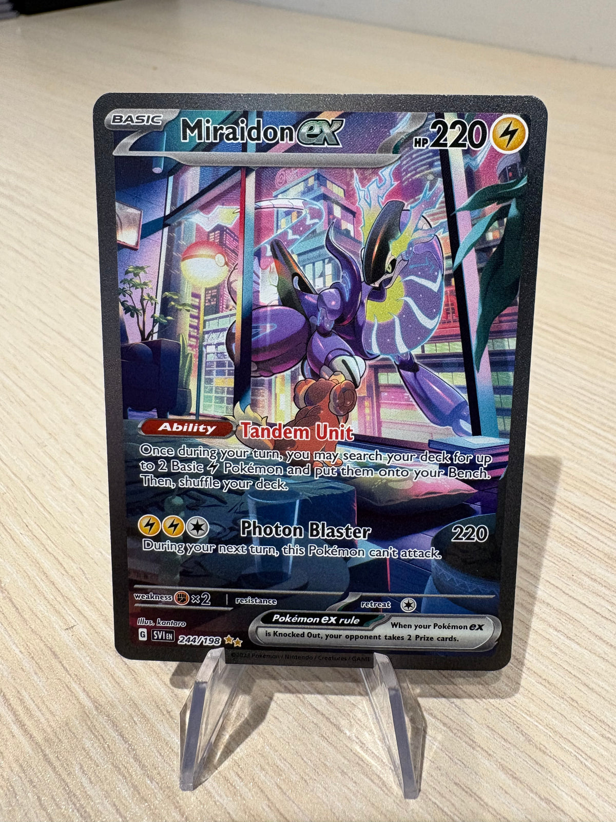 Miraidon Ex - 244/198 - Scarlet & Violet Base
