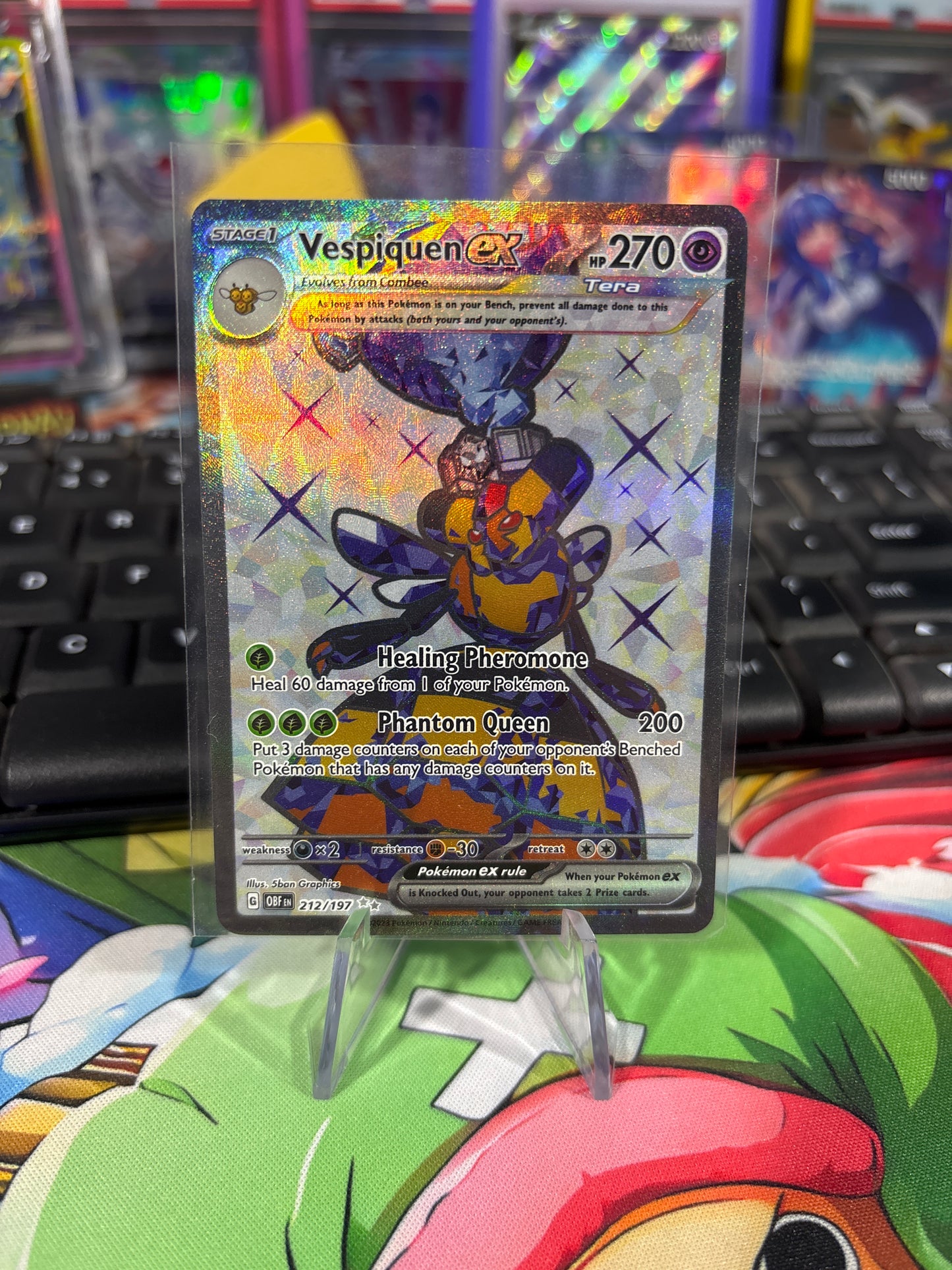 Vespiquen EX - 212/197 - Full Art - Obsidian Flames - NM