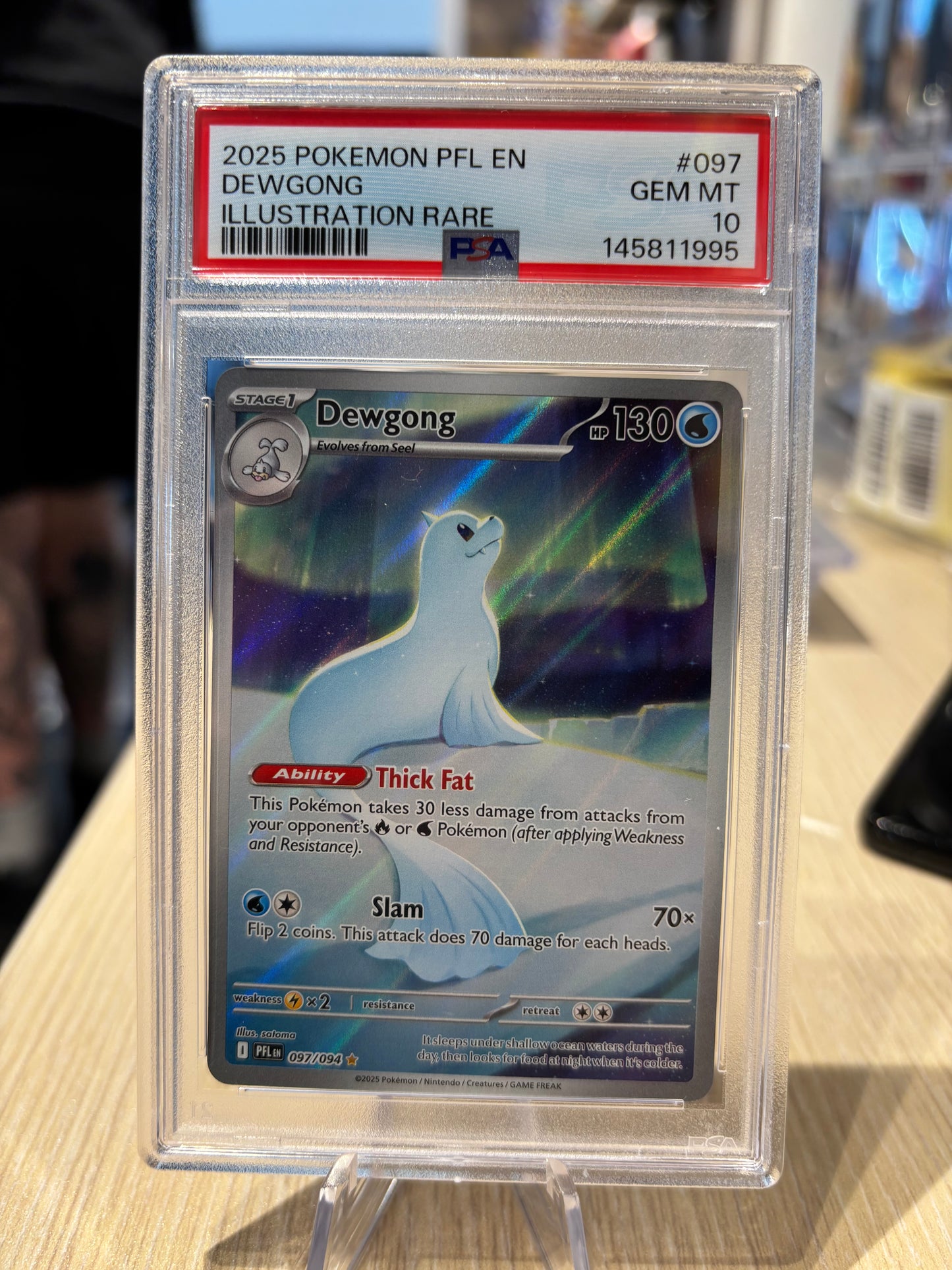 PSA 10 - Dewgong - 097/094 - Phantasmal Flames