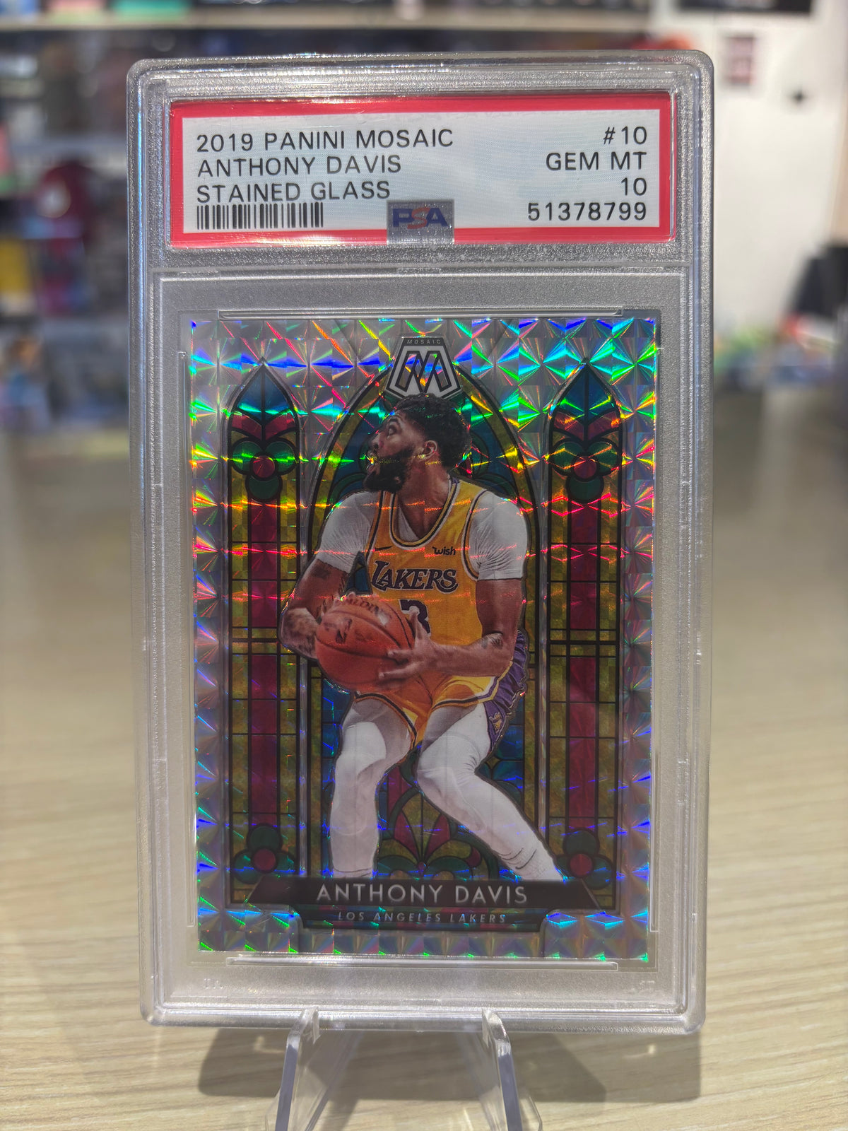 PSA 10 - Anthony Davis - 2019 - Panini Mosaic - Stained Glass