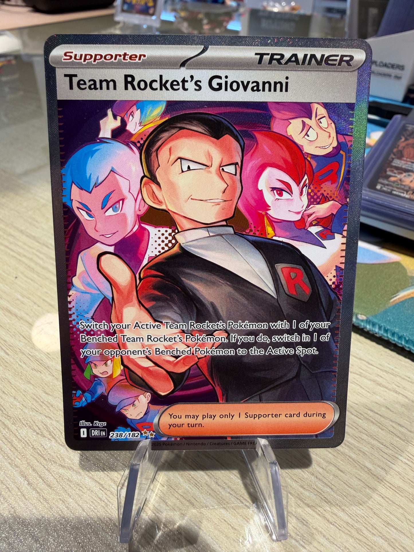 Team Rocket’s Giovanni - 238/182 - Special Illustration Rare - Destined Rivals