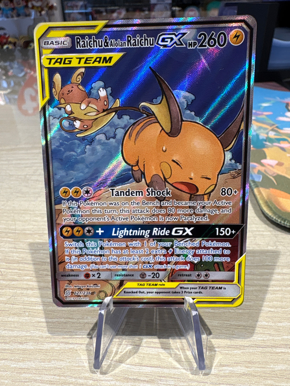 Raichu & Alolan Raichu GX - 221/236 - Unified Minds