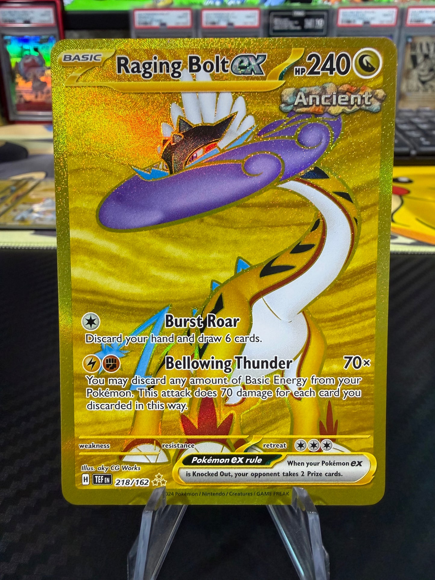 Raging Bolt Ex - 218/162 - Hyper Rare - Temporal Forces - NM