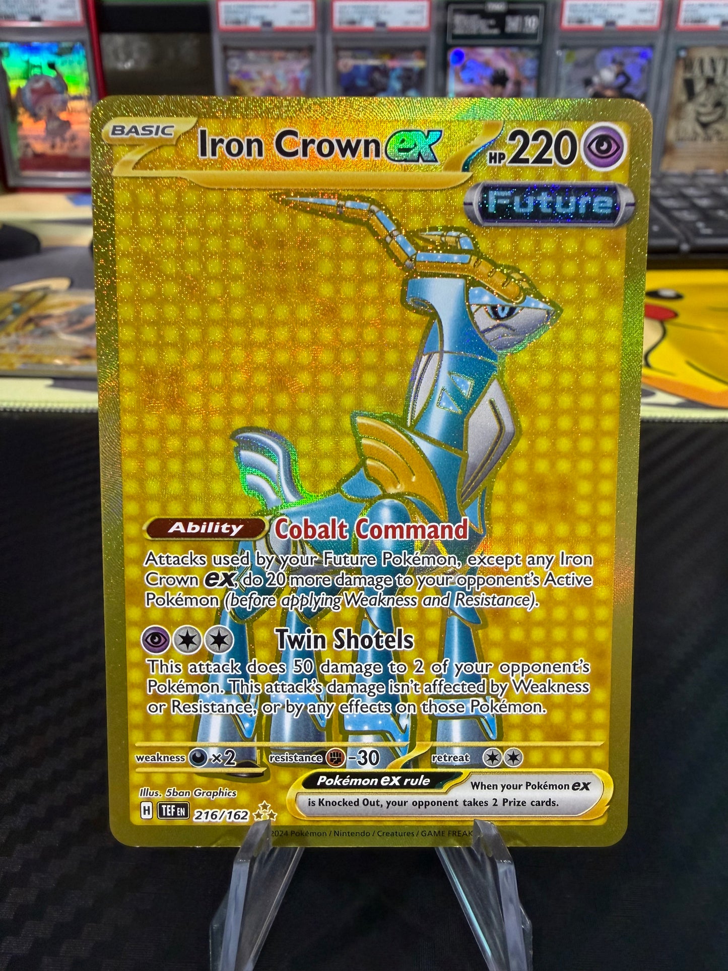 Iron Crown Ex - 216/162 - Hyper Rare - Temporal Forces - NM
