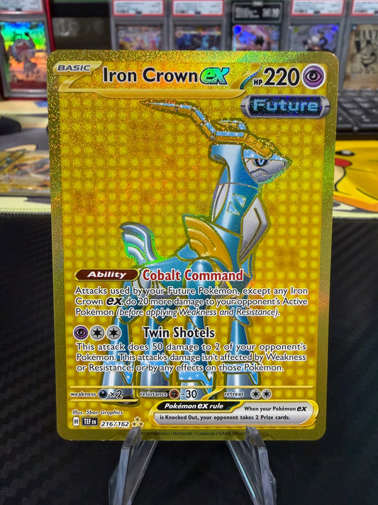 Iron Crown Ex - 216/162 - Hyper Rare - Temporal Forces - NM