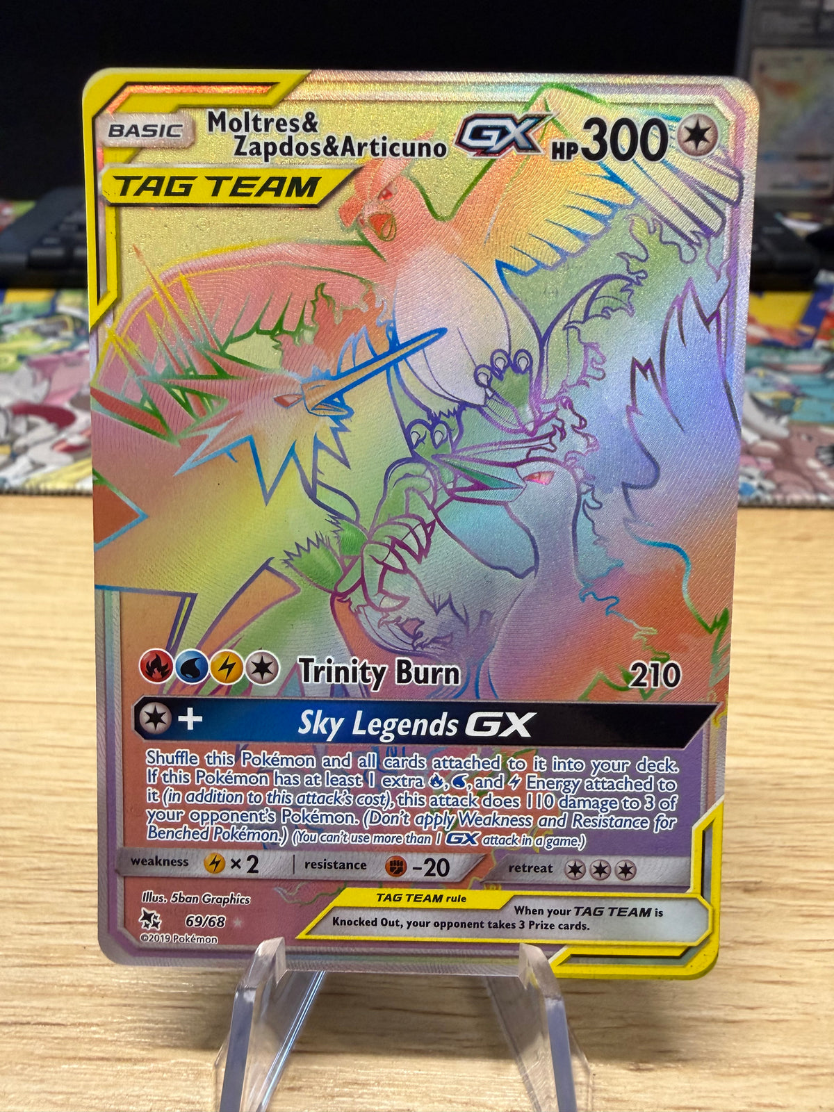 Moltres & Zapdos & Articuno GX - 69/68 - Hidden Fates