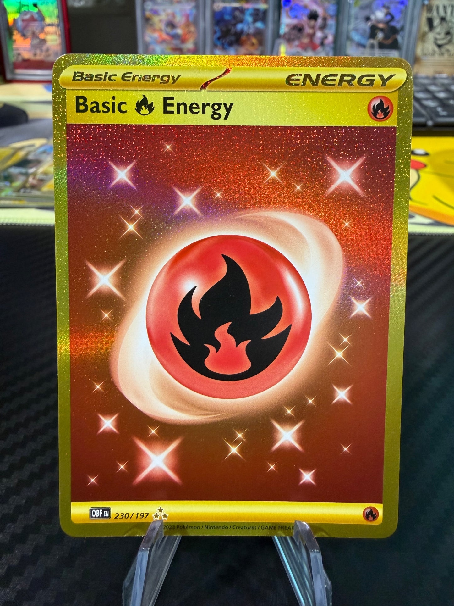 Basic Fire Energy - 230/197 - Hyper Rare - Obsidian Flames - NM