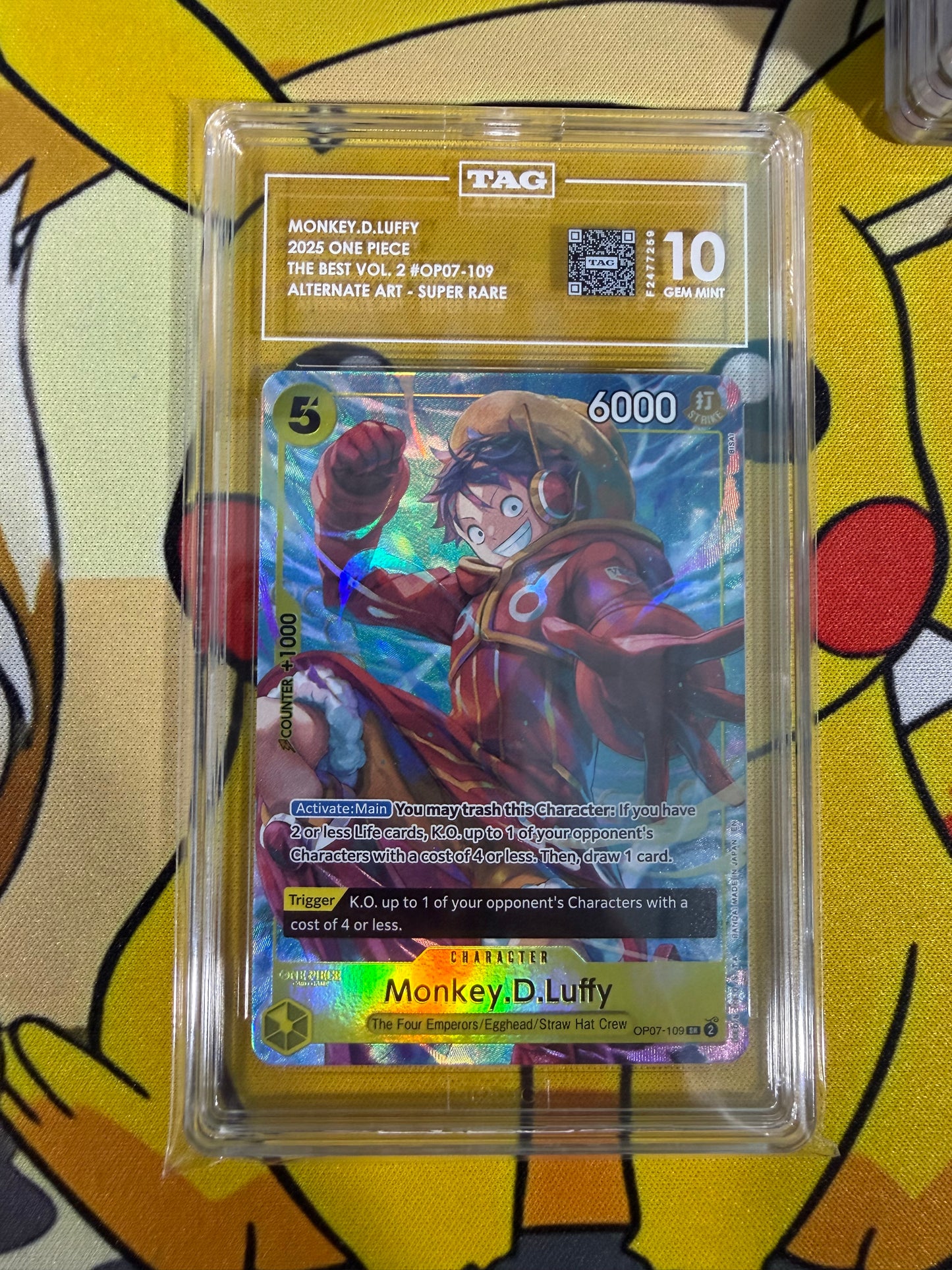 TAG 10 - Monkey D Luffy - Promo - OP07-109 - Illustration Box Vol. 3