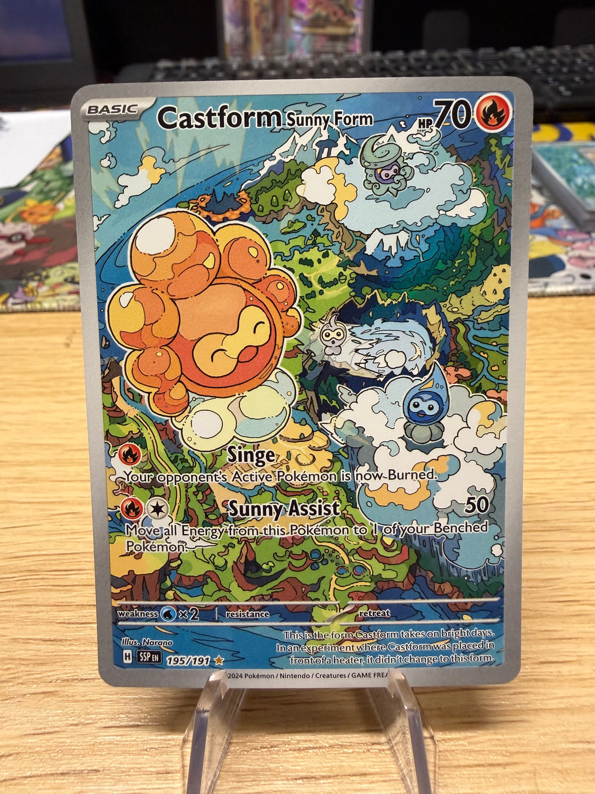 Castform Sunny Form - 195/191 - Surging Sparks