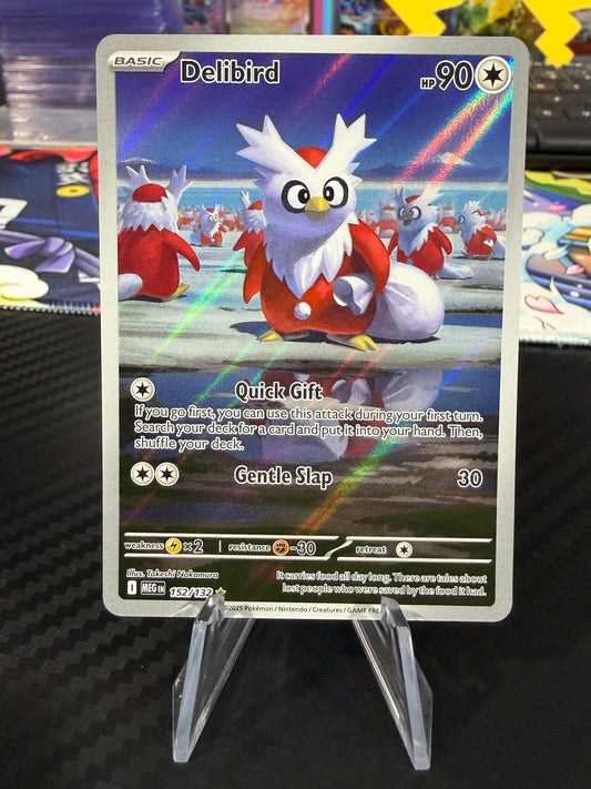Delibird - 152/132 - Illustration Rare - Mega Evolution - NM