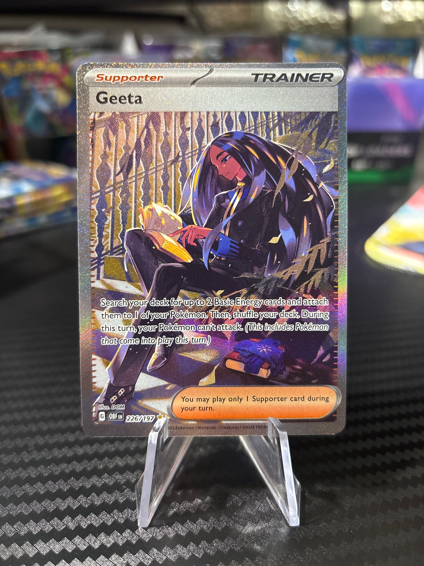 Geeta - 226/197 - Special Illustration Rare - Obsidian Flames - NM