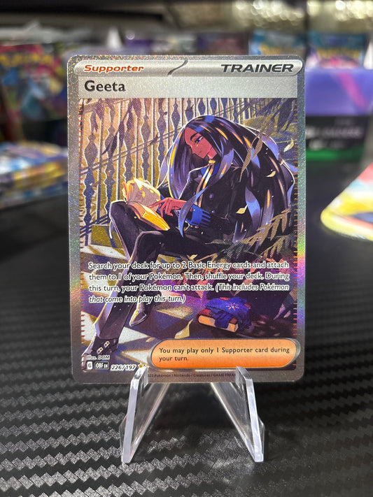 Geeta - 226/197 - Special Illustration Rare - Obsidian Flames - NM
