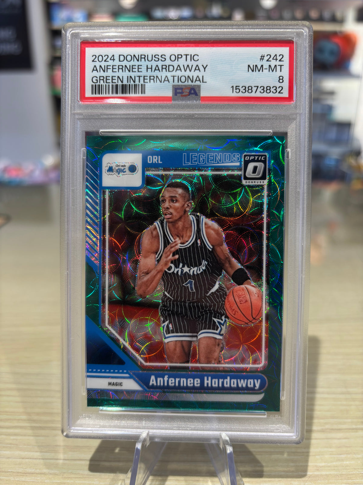 PSA 8 - Anfernee Hardaway - 2024 Donruss Optic - Green International