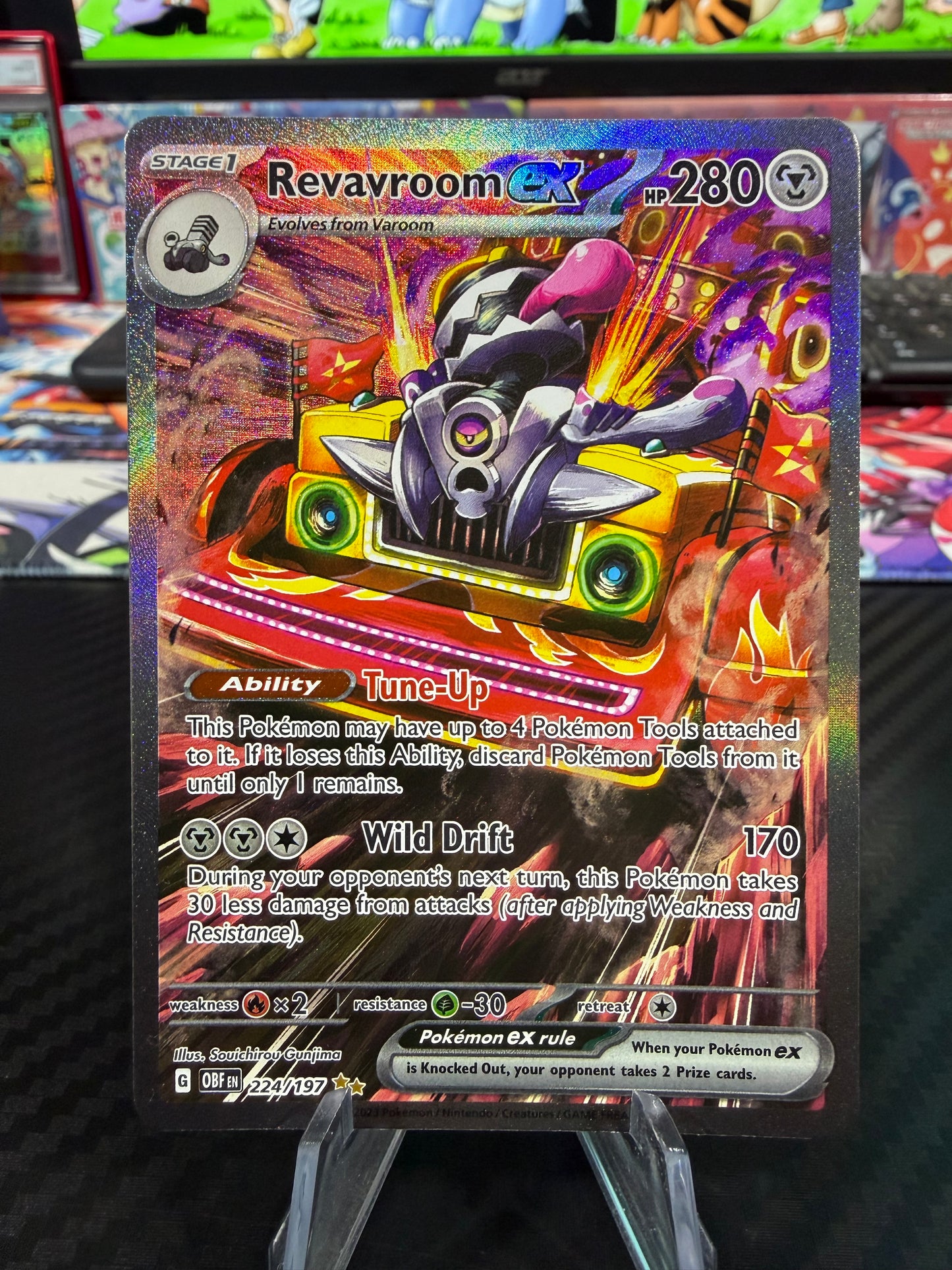 Revavroom Ex - 224/197 - Special Illustration Rare - Obsidian Flames - NM