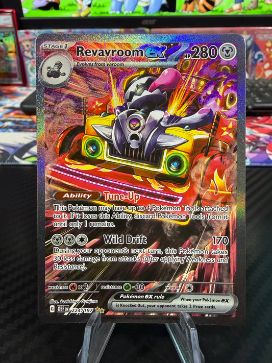 Revavroom Ex - 224/197 - Special Illustration Rare - Obsidian Flames - NM