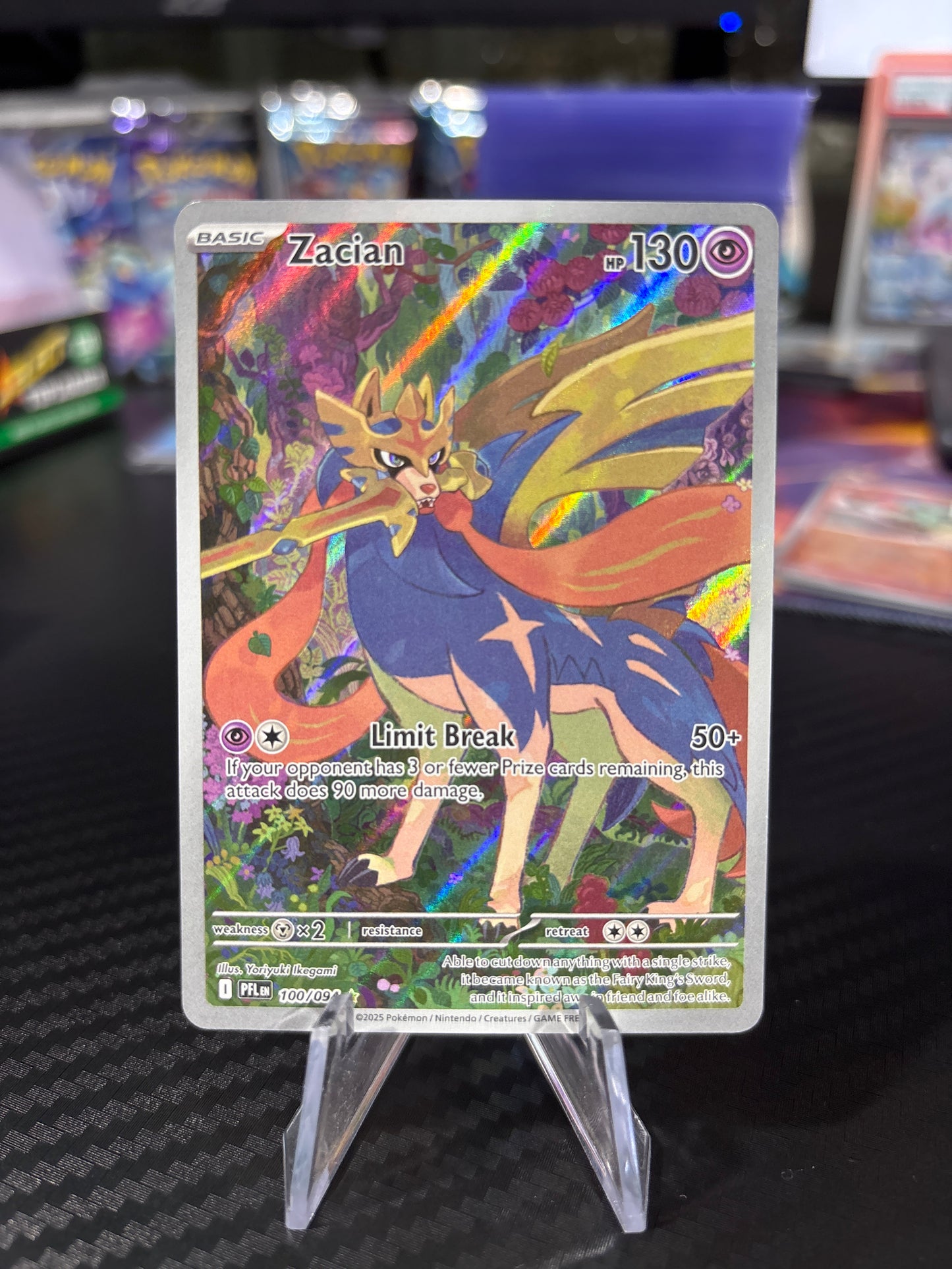 Zacian - 100 - Illustration Rare - Phantasmal Flames - NM
