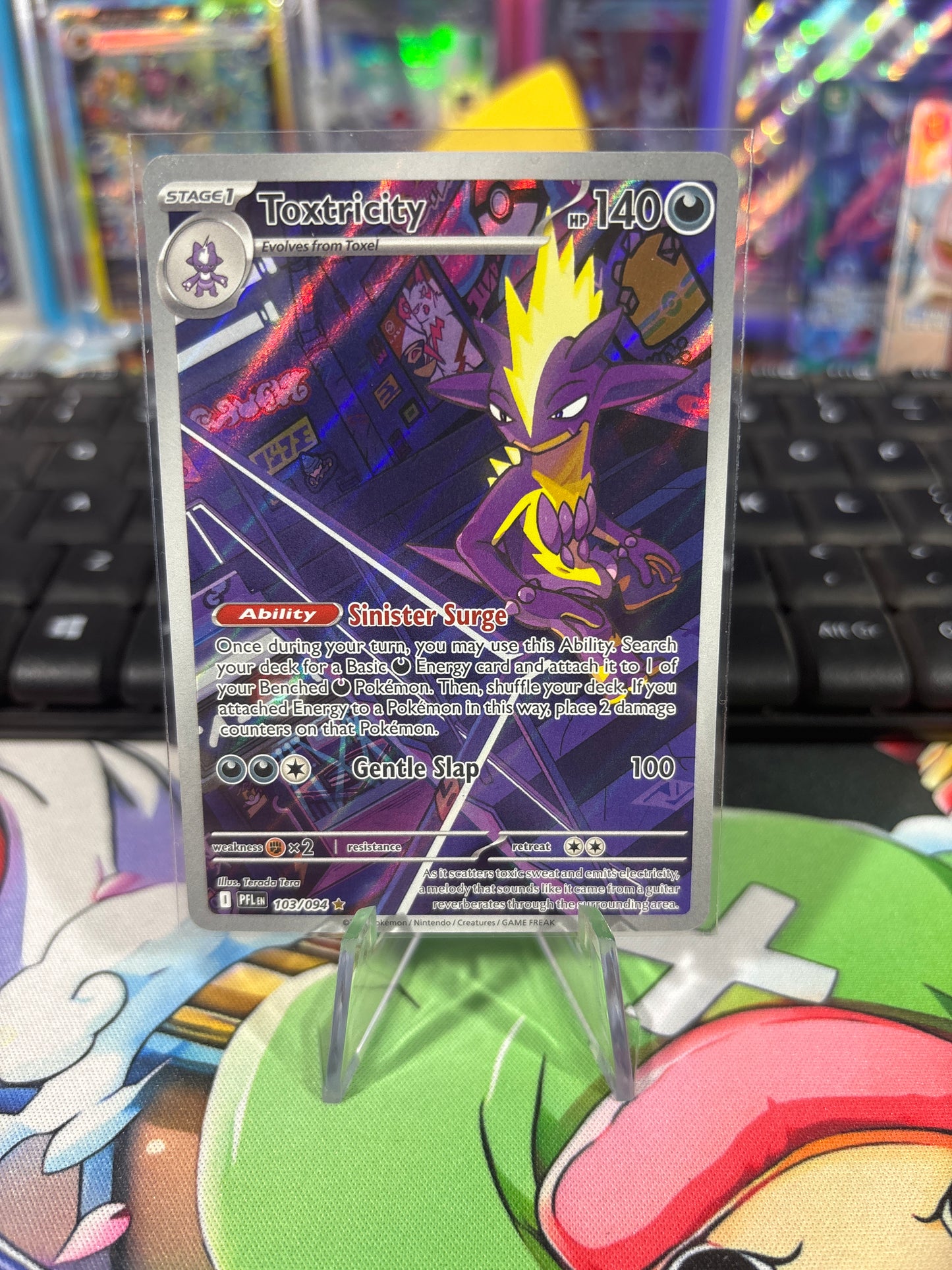 Toxtricity - 103/094 - Illustration Rare - Phantasmal flames - NM