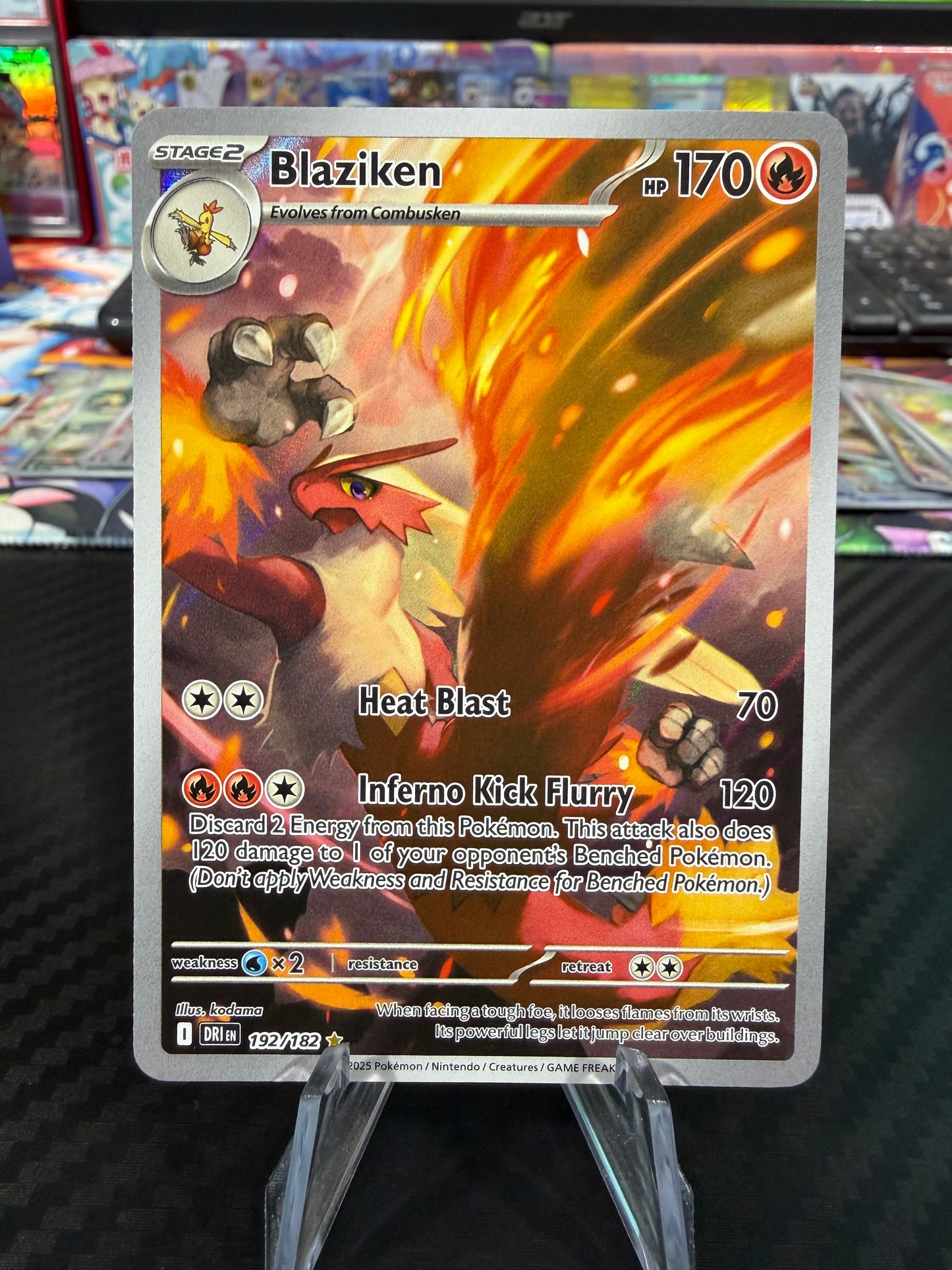 Blaziken - 192/182 - Illustration Rare - Destined Rivals - NM