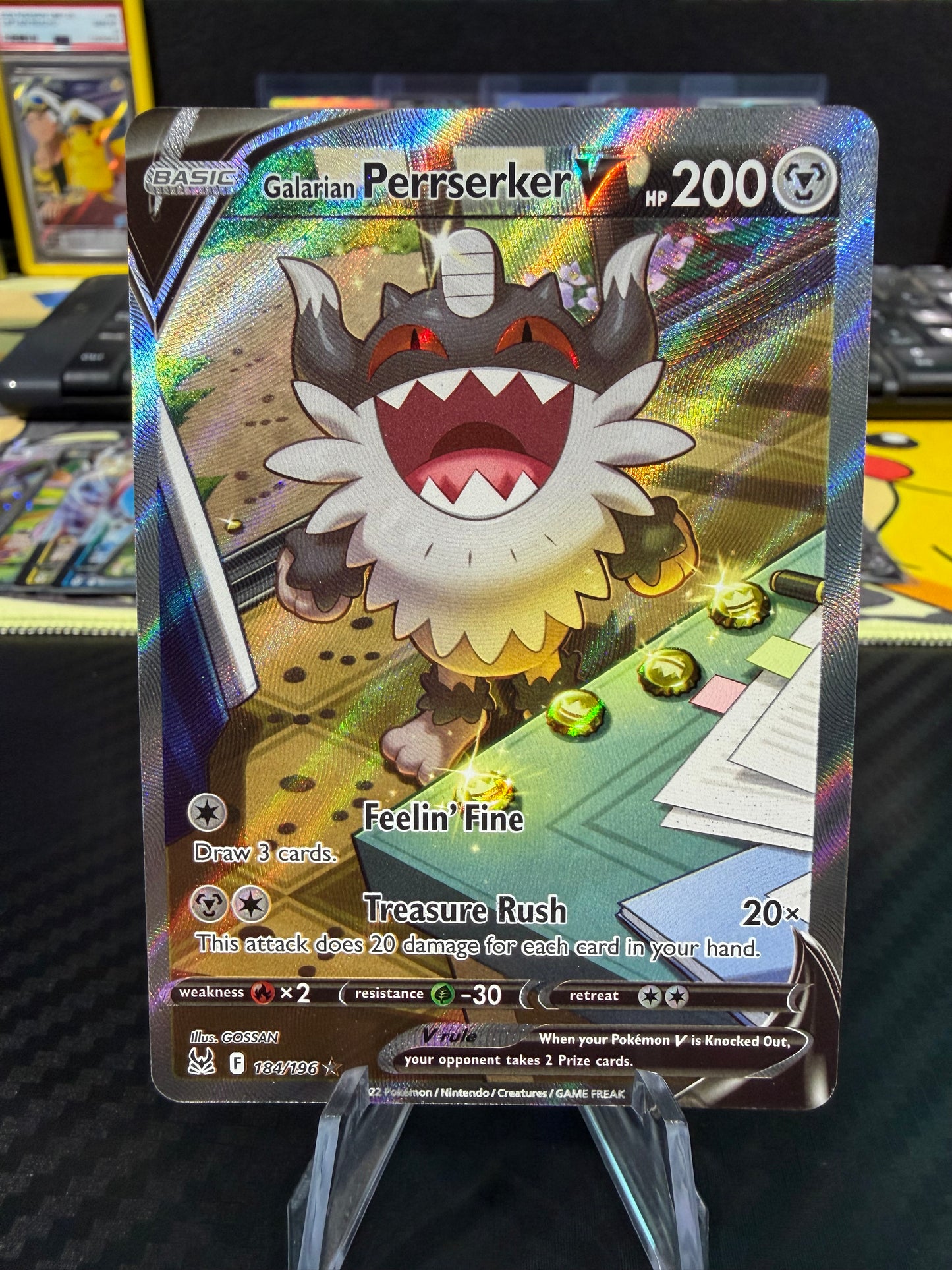 Galarian Perrserker V - 184/196 - Lost Origin