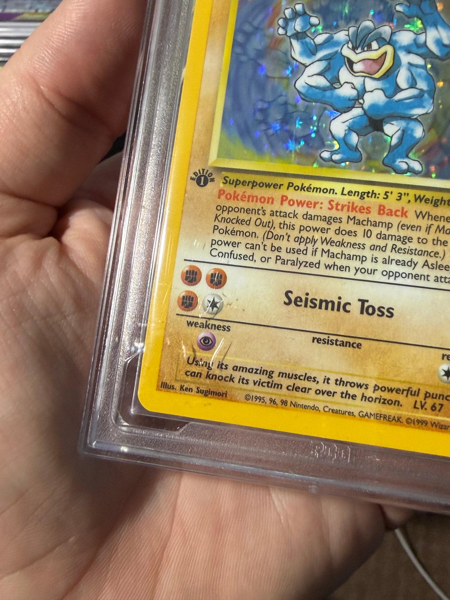 PCG 8.5 - Machamp - Holo 1st Edition - 8/102 - Pokemon Base Set