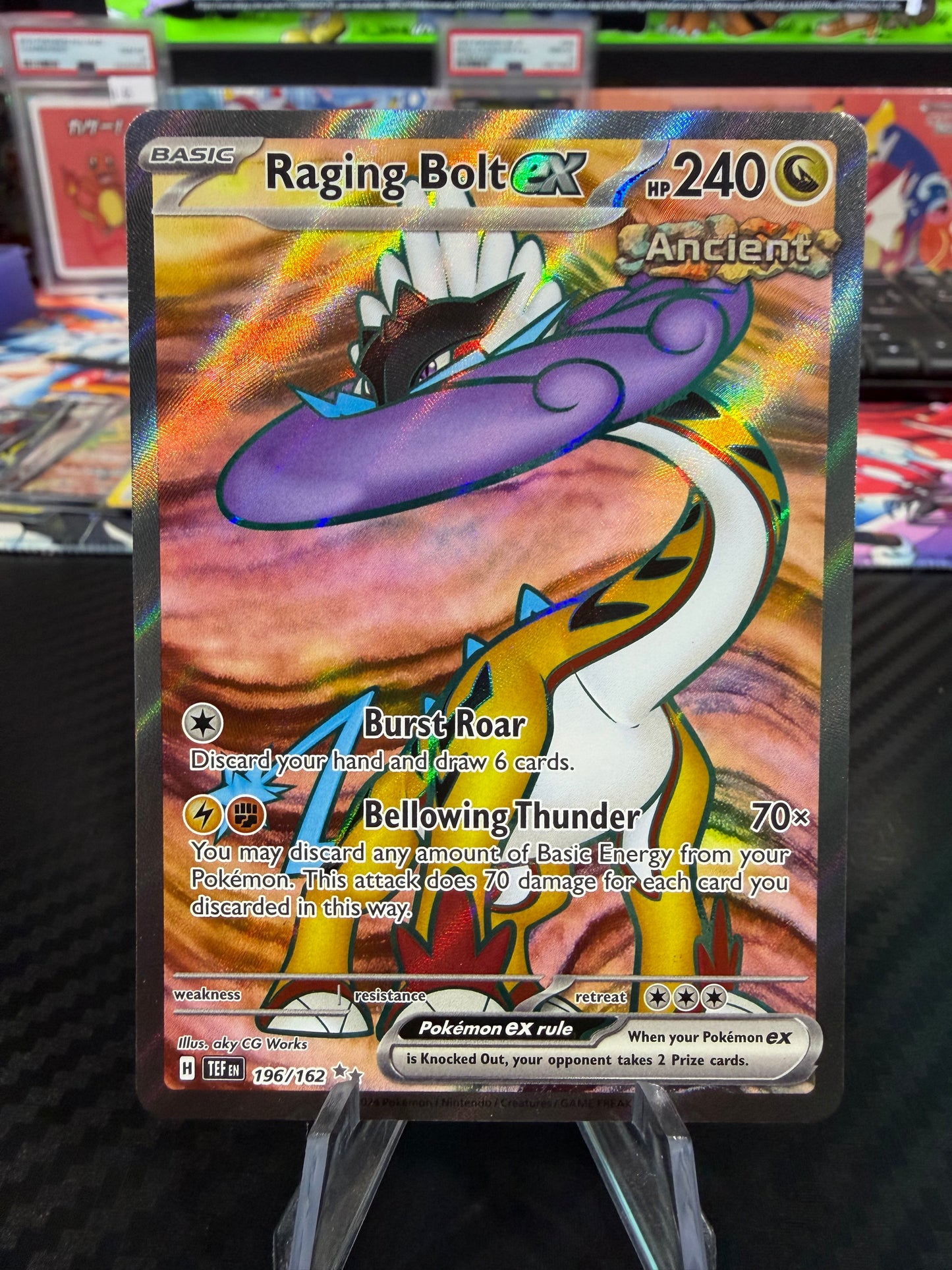 Raging Bolt Ex - 196/162 - Full Art - Temporal Forces - NM