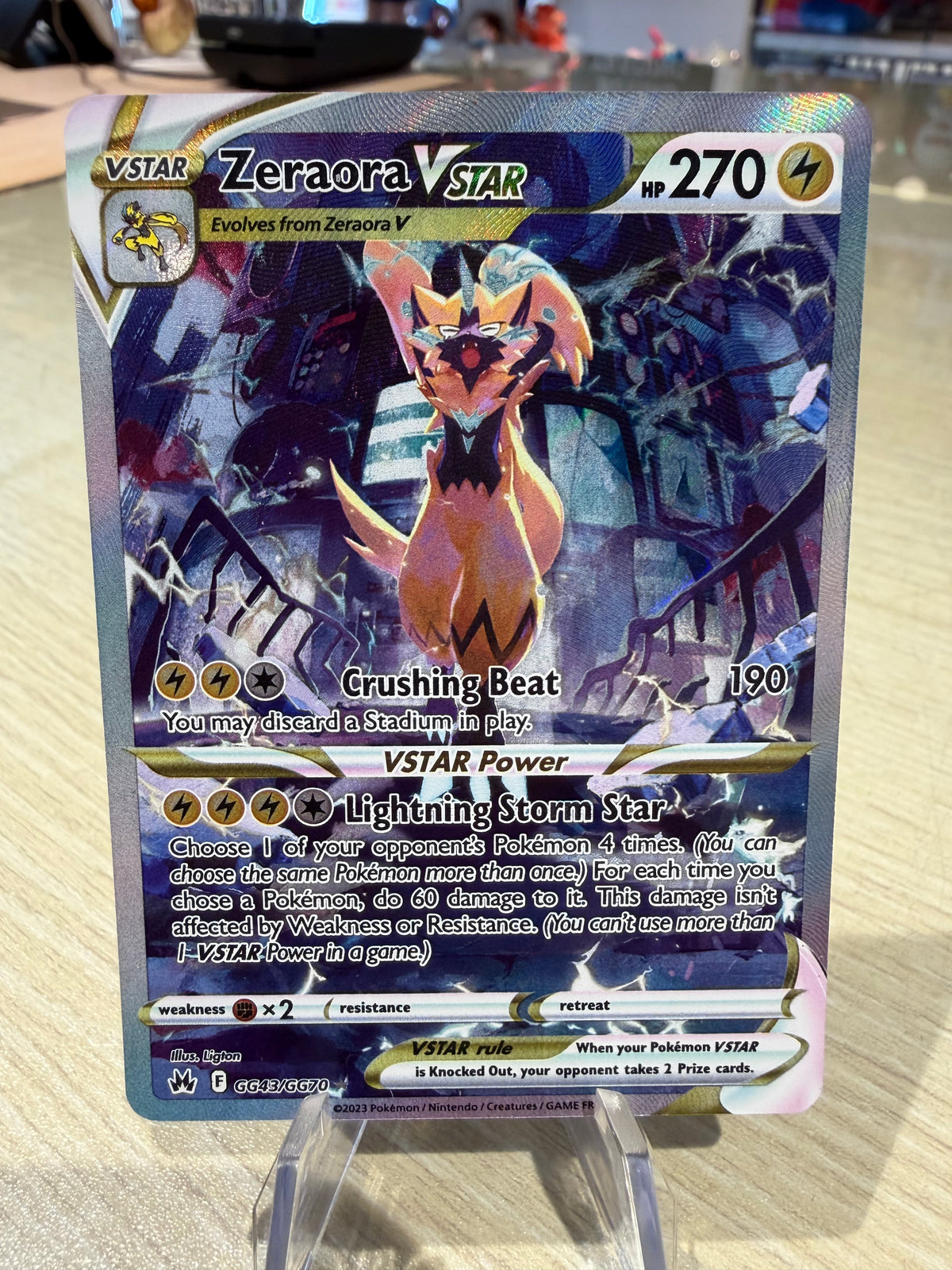 Zeraora VStar - GG43/GG70 - Crown Zenith