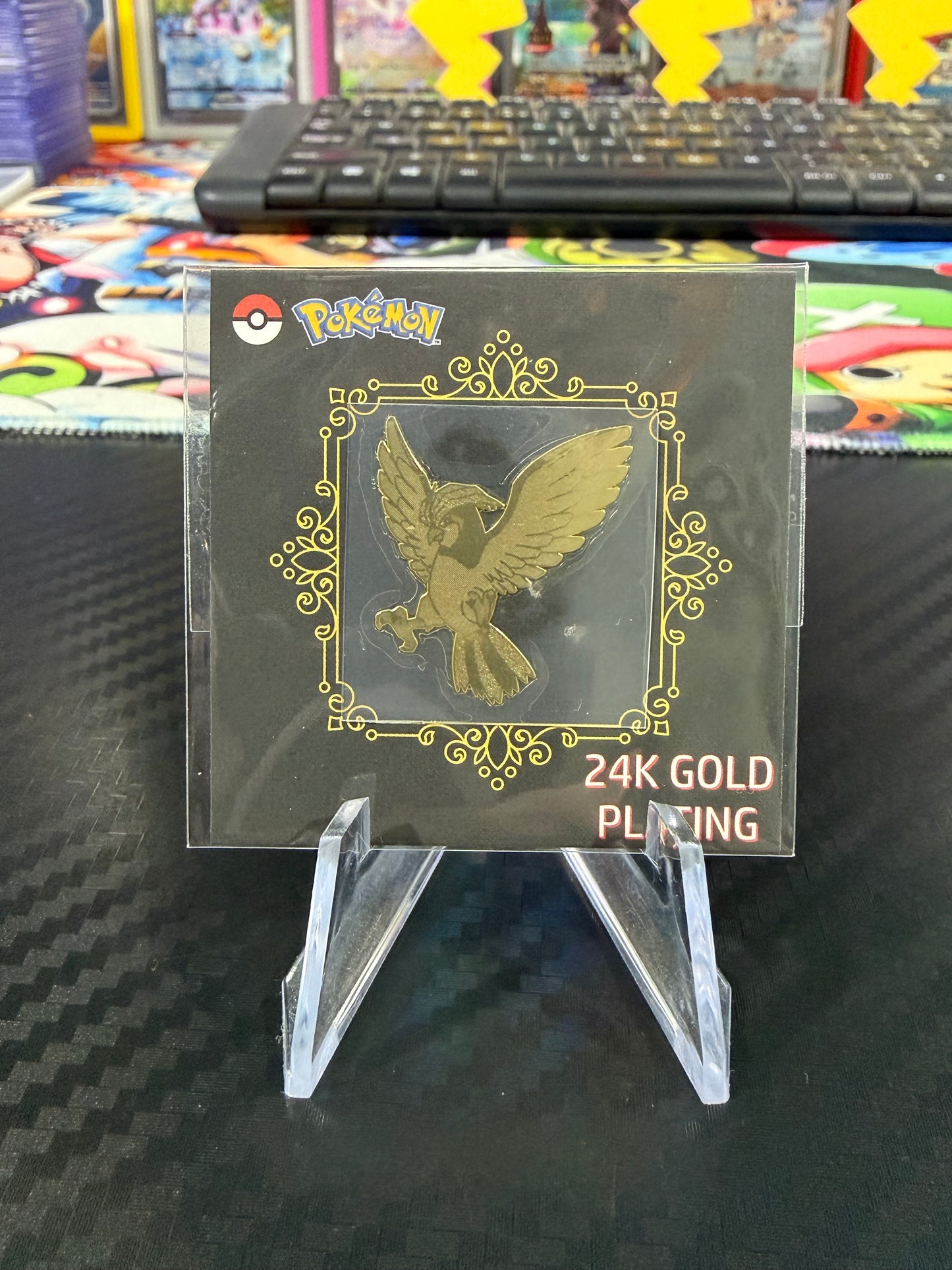 Pidgeotto - 24k Gold Plated Metal Sticker