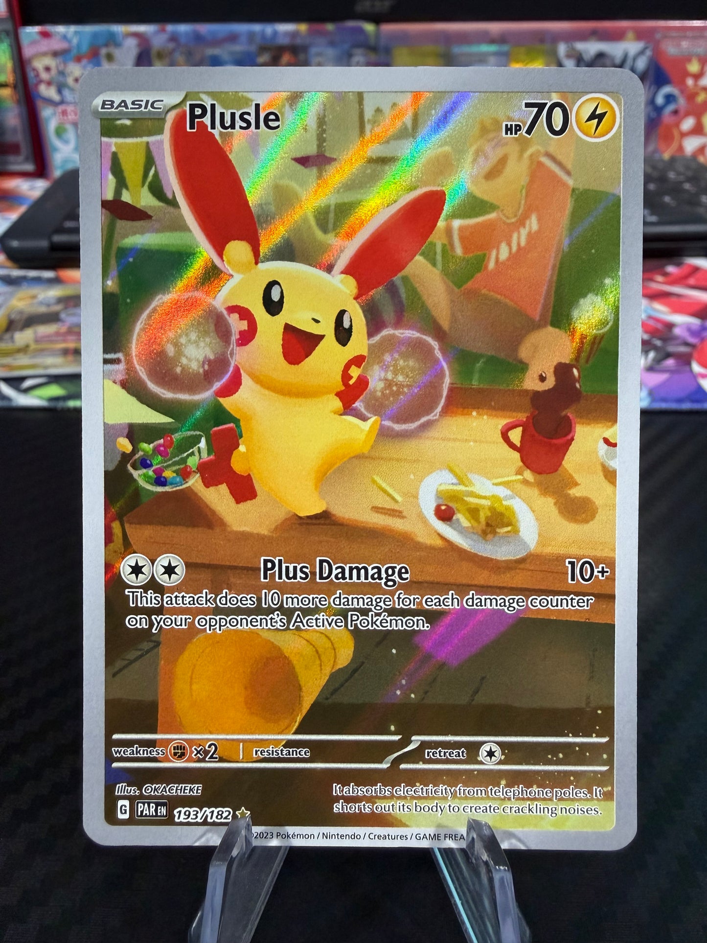 Plusle - 193/182 - Illustration Rare - Paradox Rift - NM