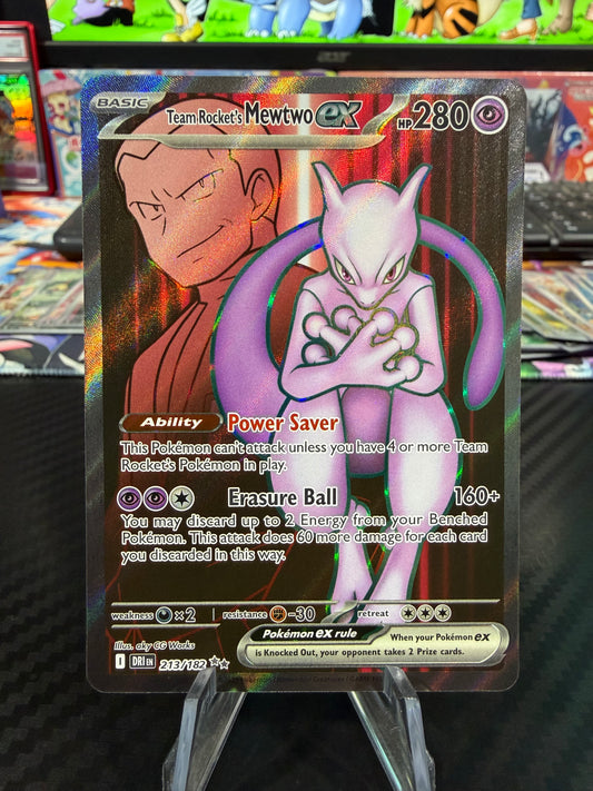 Team Rocket’s Mewtwo Ex - Full Art - Destined Rivals - NM