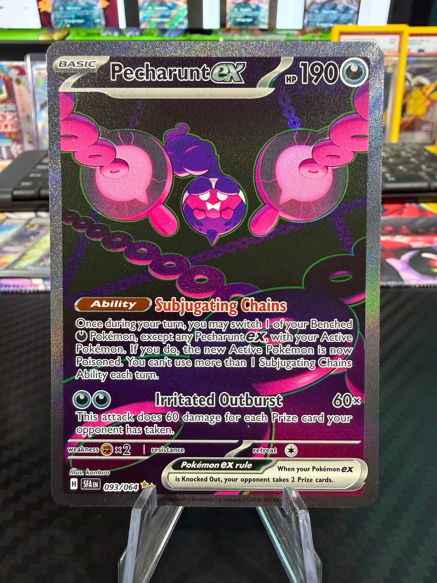 Pecharunt Ex - 093/064 - Special Illustration Rare - Shrouded Fable - NM
