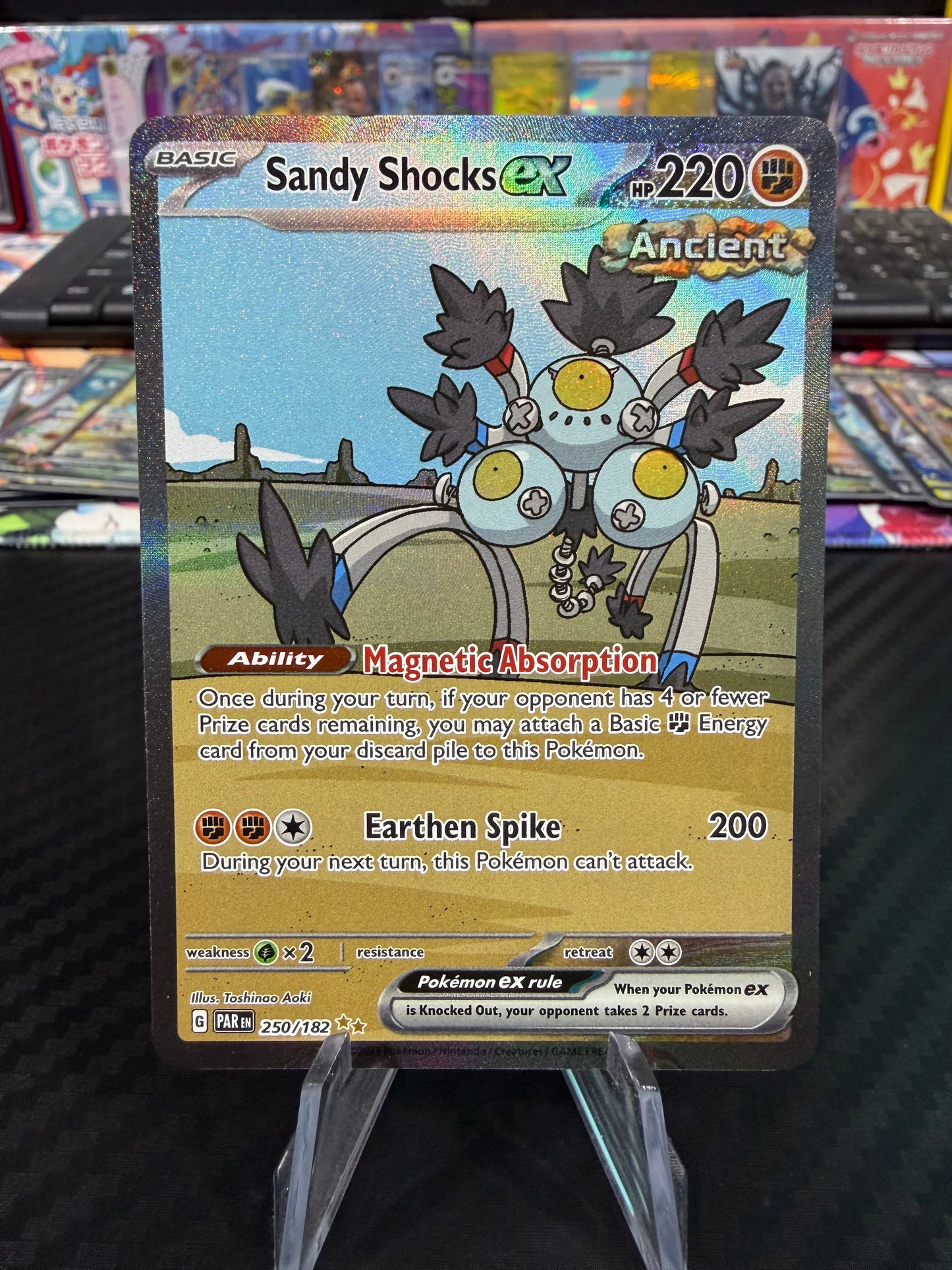 Sandy Shocks Ex - 250/182 - Special Illustration Rare - Paradox Rift - NM
