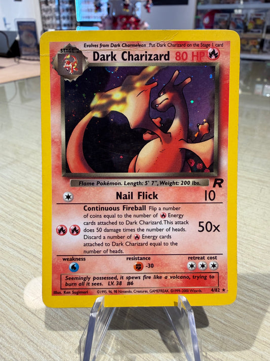 Charizard Holo - 4/82 - Rocket (Creased)