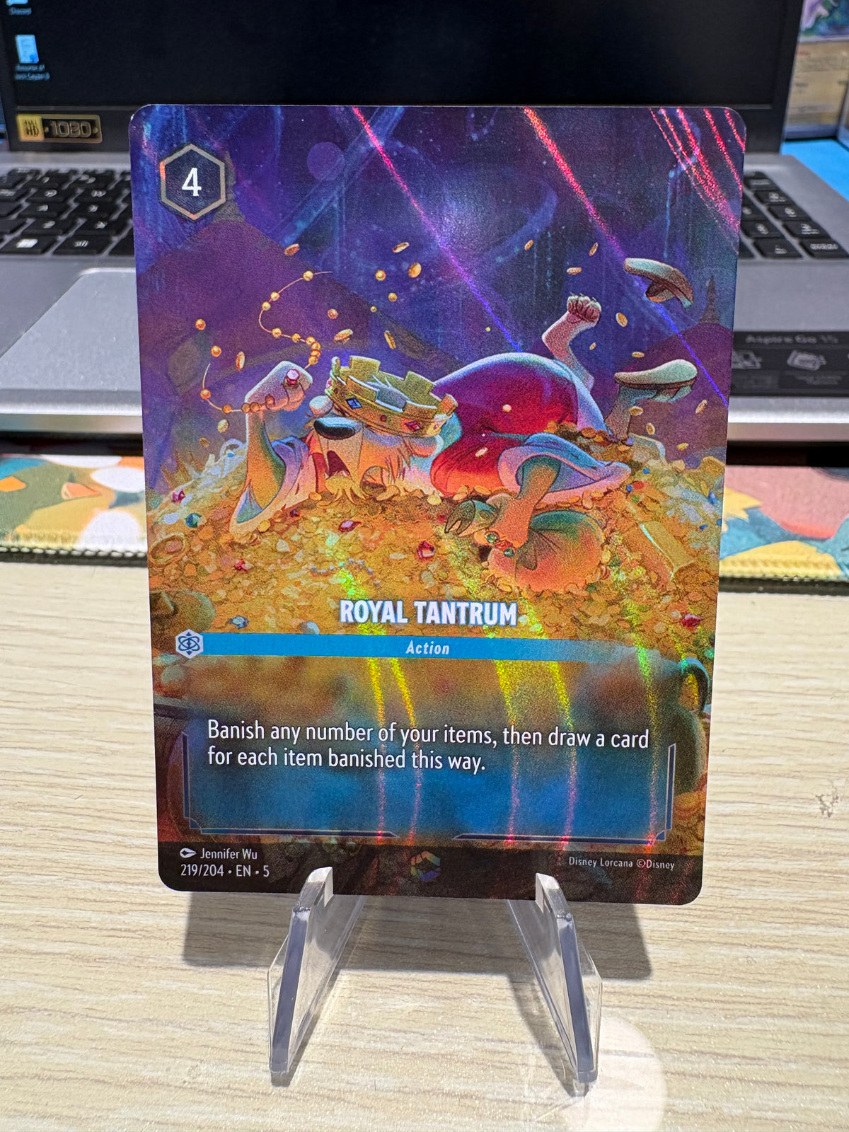 Royal Tantrum - 219/204 Enchanted Foil - Lorcana Shimmering Skies