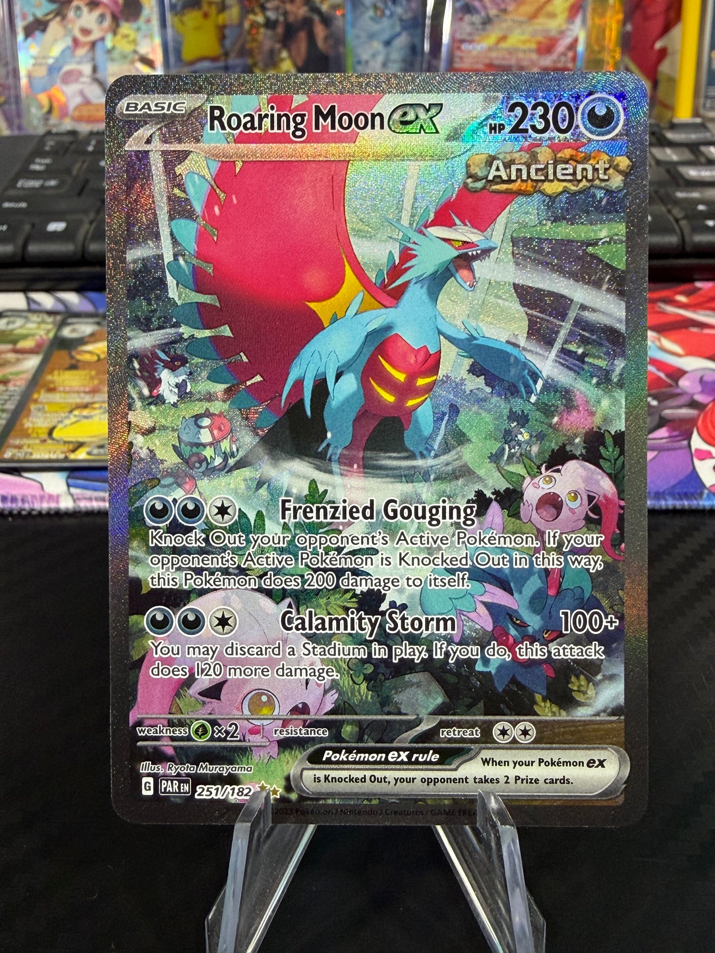 Roaring Moon Ex - 251/182 - Special Illustration Rare - Paradox Rift - NM