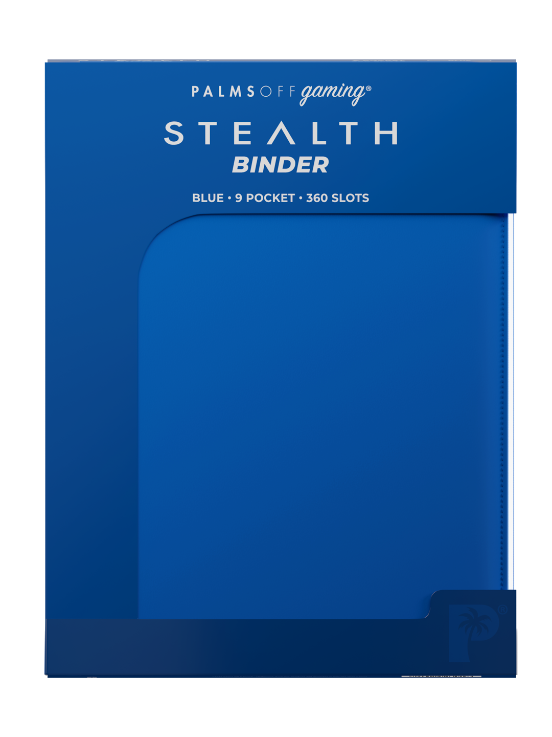 Palms Off Gaming - Stealth 9 Pocket Zip Binder - 360 Slots - BLUE