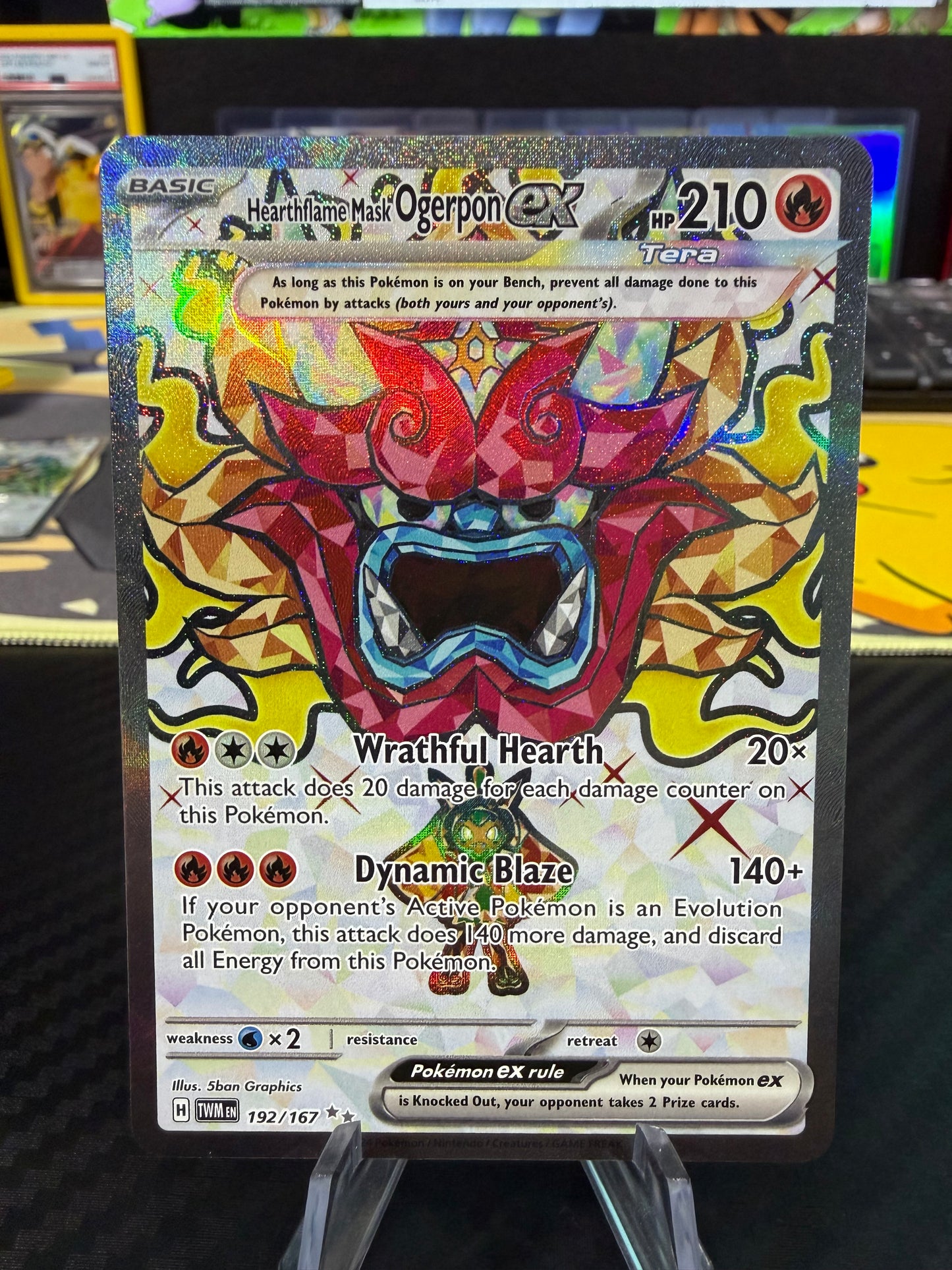 Heartflame Mask Overton Ex - 192/167 - Full Art - Twilight Masquerade