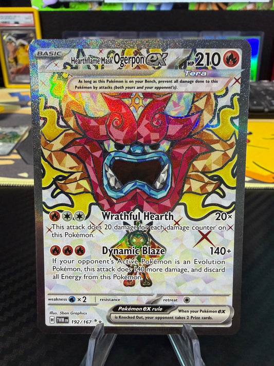Heartflame Mask Overton Ex - 192/167 - Full Art - Twilight Masquerade